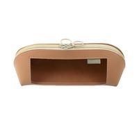 zwxqe Grande astuccio, contenitore organizer in pelle trasparente, astuccio per cancelleria con cerniera, portapenne, forniture scolastiche per forbici, righelli, gomme note, 23,5 x 8 x 8,5 cm, rosa