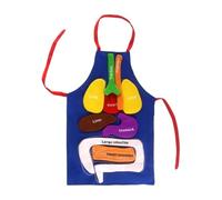 zwxqe Grembiule Anatomia | Strumento Realistico per lo Sviluppo Sensoriale, Grembiule Costume Anatomico | per Ragazzi e Ragazze in Aula Scuola e l'asilo