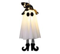 zwxqe Halloween Ghost Light, Phantom Pendant Decorations, 18.11x6.5 inch Outdoor Lighted Ornaments, Spooky Garden Lawn Portici Patio for Backyard Halloween Party Seasonal Decor