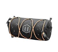 zwxqe Handlebar Borse per biciclette, Front Bike Storage Bag, Cilindro Storage with Reflective Strips, 8,66 x 4,72 x 4,33 pollici Portable Tool Carrying Case Outdoor Adventures Cycling Trips