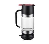 zwxqe Honey Dispenser, Clear Glass Pourer Dispenser, Easy Pour Syrup Container, Practical Honey Sauce Pouring Tool for Bar, Catering, Picnic, Home Use, Kitchen and Dining, 8.46x3.94x2.68 Inches