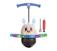 zwxqe Hopping Ball Toy, Adjustable Jumping Ball with Handle, 16.93x27.17 Inches Light Up Exercise Equipment, Bunny Ears Rope Jumper, Fun Balance Game for Adults Outdoor Indoor