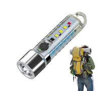 zwxqe Keychain Flashlight, Small Rechargeable Keychain Pocket, Stable Multifunctional Key Ring Lighting, 3.79x0.95 inches Portable Tool for Camping, Walking, Hiking, Backpacking