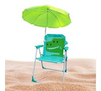 zwxqe Kids Beach Chair with Umbrella, Child Folding Seat, Wind Resistant Sand Chair, Portable Outdoor Parasol Set, Comfortable Seating for Travel, Lawn, Garden, Patio, Pool, Picnic
