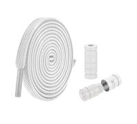 zwxqe Lazy Shoelaces Rope, No Tie Elastic Shoelaces, Elastic Flat Shoelaces, Lazy Shoes Strings, Toughness Shoelaces For Sports Shoelaces, No Tie Shoelaces For Boots, Lazy Laces For Sneakers, bianco