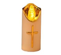 zwxqe LED senza fiamma, commemorative elettriche a LED, a batteria, riutilizzabili, per chiese, comodini, camere da , salotti, giardini, cortili, portici, sentieri