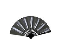 zwxqe Light Up Folding Fan, Led Hand Fan Dancing, Stage Performance Prop, Night Club Accessory, Glow Party Equipment, Hot Weather Cooling Tool Wedding Festival Battery