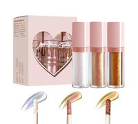 zwxqe Liquid Chameleon Eyeshadow, Multi Chrome Eyeshadow Set, Long Lasting Eyeshadow, Highly Pigmented Glitter, Halloween Party Makeup, 3x Multi Chrome Shadows, Glitter Eyeshadow Makeup for Girls, 4ml