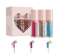 zwxqe Liquid Chameleon Eyeshadow, Multi Chrome Eyeshadow Set, Long Lasting Eyeshadow, Highly Pigmented Glitter, Halloween Party Makeup, 3x Multi Chrome Shadows, Glitter Eyeshadow Makeup for Girls, 4ml
