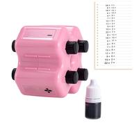 zwxqe Math Stamp Roller, Arithmetic Practice Tool, Fill in The Blank Number Learning Stamp, Addition Subtraction Multiplication Division Training Aid, Educational Roller Tool for Classroom Home Study