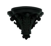 zwxqe Mensole Sospese - Portante Moderno per Ripiani | Supporto a parete nero con mensole flottanti | per soggiorno, cucina, bagno, appartamento, casa colonica, hotel, fioriera, vaso, libro