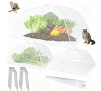 zwxqe Mesh Garden Plant Cover - Foldable Reusable, Protection Net 4 Pieces with Breathable Fine Mesh for Outdoor Gardening Crop Safety Durable Plant Shelter with Easy Setup for Vegetables Flowers