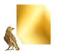 zwxqe Metal Embossing Sheets, 5 Piece 12x12 inch Double Sided Foil Craft Sheets, Premium Tin Foil for Engraving Painting Mounting Tooling Handicrafts, Metalworking Supply for Creative DIY Art