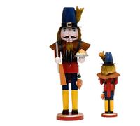 zwxqe Nutcracker Figure, Traditional Wood Nutcracker Ornaments, 15-inch Nutcracker Decorations, King Nutcracker Christmas Decor, Nutcracker Soldier for Christmas, Holiday Nutcracker Collectibles