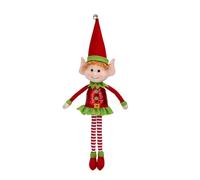 zwxqe Peluche a forma di coniglietto natalizio, statuette morbide con gambe lunghe per feste | statuette per matrimonio interno con supporto per finestra Festin