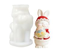 zwxqe per candele di Pasqua - Resina, riutilizzabile, facile da rimuovere, per il libero, creativo, stampo in silicone coniglio di Pasqua | per decorazione domestica, fabbricazione