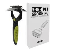 Zwxqe Pet Grooming Brush, Knot Remover for Dogs, Portable Comb for Cats, Dogs, and Puppies, Effective Pet Grooming Rake Tool for Removing Tangles and Mats in Pets