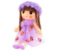 zwxqe Plush Doll Girl, Handmade Stuffed Toy, Soft Rag Doll with Hat, Skirt, Clothes, Versatile Kids, Babies, Cuddly, Adorable, Gift, Playtime, Cozy and Lovable Companion
