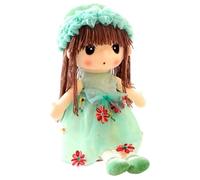 zwxqe Plush Doll Girl, Handmade Stuffed Toy, Soft Rag Doll with Hat, Skirt, Clothes, Versatile Kids, Babies, Cuddly, Adorable, Gift, Playtime, Cozy and Lovable Companion