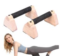 Zwxqe Push-Up Bars For Men, Sturdy Push-Up Handles Parallette, 2 x Allenamento Attrezzature con impugnatura in legno per Strength Training, Home Gym, And Calisthenics Exercises