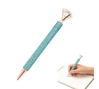 zwxqe Rhinestone Writing Pen Set, Sparkly Gem Top Tool, Bling Pens Bulk Pack, Glitter Office Writing Accessories, Elegant Desk Pen for Teachers Nurses Work and Daily Notes