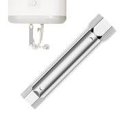 zwxqe Rubinetto e sink Installer Tool, doppia testa multifunzionale Basin Wrench, Plumbing Pipe Wrench for Tub Drain Removal, Tight Space Kitchen and Bathroom Repair Tool