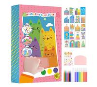 zwxqe Scratch Paper Art, Colorful Educational Rainbow Art, Craft Kit per progetti creativi, Scratchboard Materials for Travel, Family Fun, Home Parties, Easter, and Birthday Celebration