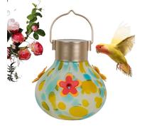 Zwxqe Solar Bird Feeder, Waterproof Unique Hanging Feeder, Solar Garden Tree Lights, Decorative Outdoor Lighting for Gardens, Courtyards, Balconi e terrazze