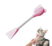 Zwxqe Spazzola per la pulizia del mento del gatto, spazzola per la pulizia del gatto in silicone, strumento di pulizia per gatti, strumento di pulizia delle gengive, spazzola per la pulizia della