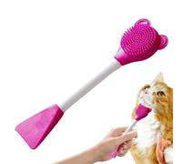 Zwxqe Spazzola per la pulizia del mento del gatto, spazzola per la pulizia del gatto in silicone, strumento di pulizia per gatti, strumento di pulizia delle gengive, spazzola per la pulizia della