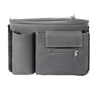 zwxqe Stroller Caddy, Organizer Bag, Waterproof Storage, Oxford Cloth Transparent Touch Control Design, Ideal for Baby Car Travel, Toddler, Mom, and Kid Use