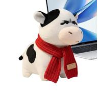 zwxqe Stuffed Animals, Soft Cuddly Doll Pillow, Adorable Appearance Huggable Plush Toy, Soft Plush Cute Cow Doll for Birthdays, Thanksgiving, Wedding, Travel, Car, Sofa, Bedroom, Dormitory