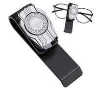 zwxqe Sun Visor Sunglasses Holder Clip, Scratch-Proof Hanger Design, Secure Snap Grip Function, Car Accessories Organizer, Ideal for Drivers Travel Road Trips Men Women Daily Use
