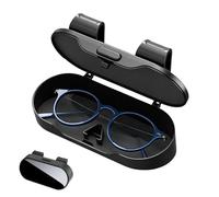 zwxqe Sunglass Holder Case, Vehicle Visor Box, Protective Soft Liner with Secure Clip, Universal Eyewear Storage Unit, Sl utomotive Interior Piece, for Home Office Automotive SUV