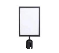 zwxqe Supporto per cartello a piedistallo, cornice nera A4 su entrambi i lati, cornice per poster, ritratto su entrambi i lati, per ristoranti, musei, centri commerciali, mostre, guide commerciali