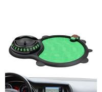 zwxqe Supporto per telefono per auto anti-slittamento con organizer multifunzionale, non slip Dashboard Phone Stand Featuring Parking Number Display per chiavi, Gadget, e Auto Interior Desk