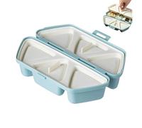 zwxqe Sushi Mold Maker, Triangle Sushi Maker Kit, 6 cavity non stick Rice Ball Press, Easy Meal Prep Tool, BPA Free Kitchen Gadget for Beginners Kids Adults Home School Office Picnic Camping Travel