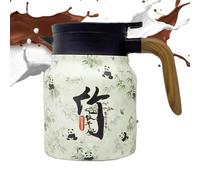 zwxqe Tè Thermal Pots, Retro Floral Pattern Coffee, Beverage Dispenser, 33,8 Oz Caraffe con Infuser and Strainer, 7,01 x 4,65 Inches Keeps Hot, Cold Coffee, Tea and Water