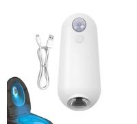 zwxqe Toilet Night Light, Motion Sensor Toilet Light, LED Toilet Bowl Lamp, Bathroom Nightlight with Colors, Rechargeable Toilet Night Light, 8 Light Modes Bathroom Lamp, Toilet Bowl LED Light