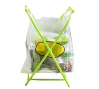 zwxqe Trash Bag Holder, Garbage Rack, Foldable Waste Organizer, Kitchen Storage Frame, 7,87 x 7,87 x 13,78 in, Convenient Household Solution for Indoor Outdoor and Event Cleanup Use