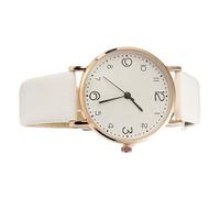 zwxqe Trendy Women's Watch with Soft Strap, Stylish and Comfortable Wrist Timing Tool for Daily Wear, Elegant Ladies Accessory for Business Travel Home Use Activities, bianco, Se référer au descriptif