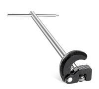 zwxqe Under Sink Spanner, 0.35-1 Inches Adjustable Plumbing Tool, Heavy Duty Basin Repair Accessory, Versatile Disassembly Spanner for Kitchen Garden Sewer Maintenance