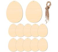 zwxqe Unfinished Wood Ornaments - Easter Eggs Paintable Decorations, Blank Wooden Cutouts for Crafting and DIY Projects, Creative Activity for School Party Home Bedroom Apartment Family Gatherings