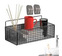 zwxqe Vasca da bagno aderente Shelves Storage, Wall Mounted Shower Basket, No Drilling Rack Organizer, Heavy Duty Kitchen Tray, Rustproof Metal Floating Unit for Bathroom and Kitchen Storage Home