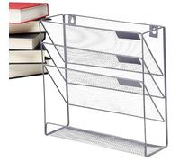 zwxqe Wall File Organizer, 4-Tier Hanging Storage Rack, Space-Saving Document Sorter, 12,8 x 4,13 x 12,6 Inches Multifunctional Mail and Paper Holder for Office and Home Organization