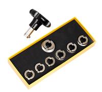 zwxqe Watch Case Opener, Professional Wristwatch Repair Tool, Precise Quick Watch Back Cover Remover, 7 Molds Included, Multifunctional Design for Watches, Repair, Maintenance