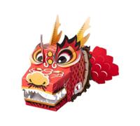 zwxqe Wearable Cardboard Dragon Toys, 3d Dragon Cardboard Making Toy, Traditional Kids Playset Toys, Wearable Children Clothing Cartoon Creative for Boys, Girls, Kids Entertainment