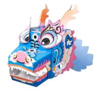 zwxqe Wearable Cardboard Dragon Toys, 3d Dragon Cardboard Making Toy, Traditional Kids Playset Toys, Wearable Children Clothing Cartoon Creative for Boys, Girls, Kids Entertainment