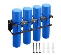 zwxqe Welding Rod Holder, Metal Welding Wire Rod Organizer Storage Rack, 4 Slot Iron Wall Mounted Technician Equipment Storage, Industrial Tool Holder for Garage Workshop Construction Home