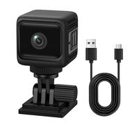 zwxqe WiFi Mini Camera, Wireless Home Monitoring Device, 2k HD Smart Mini Security Camera, Night Vision Motion Detection for Pets Kids Bedroom Office Vehicle Indoor Outdoor, 1.57x1.57 Inches